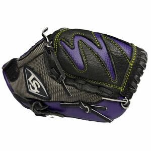 Louisville Slugger T-Ball Glove Purple Black 10" RHT Softball Baseball Diva